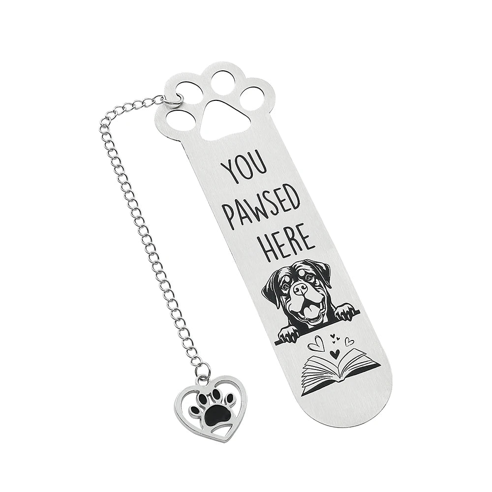 You Pawsed Here – Metal Dog Bookmark