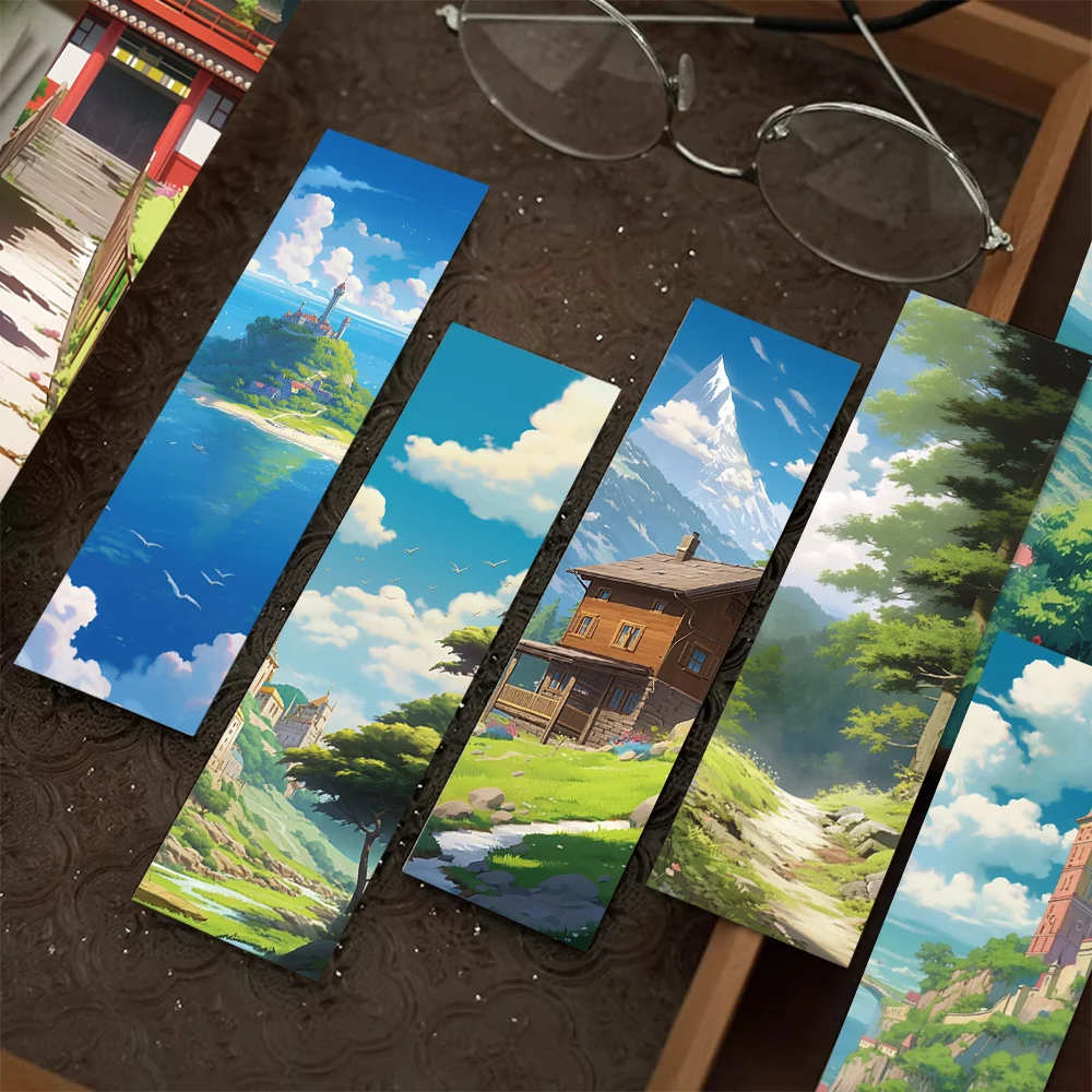 Set of 30 Hayao Miyazaki Anime-Style Bookmarks – Creative Art Reading Page Markers & Student Gift Set
