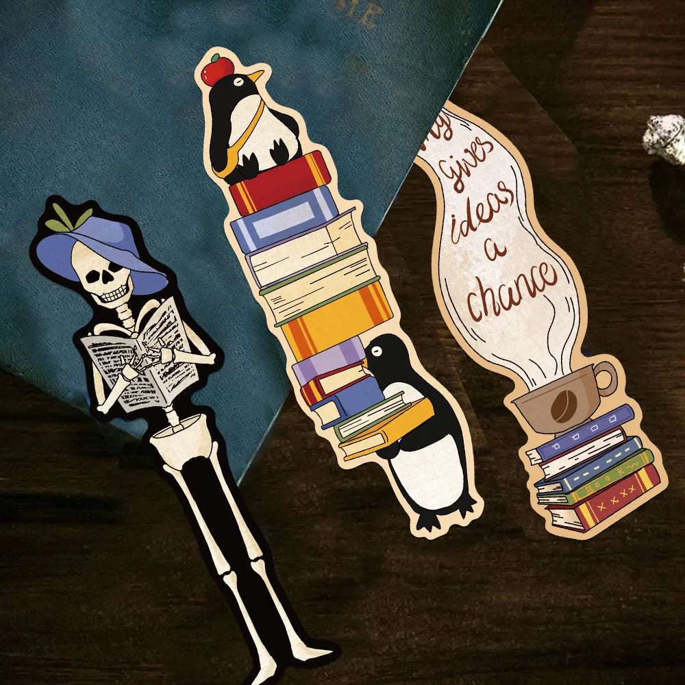 Set of 30 Vintage Academic Bookmarks – Unique Literary & Book-Themed Page Markers for Students & Book Lovers