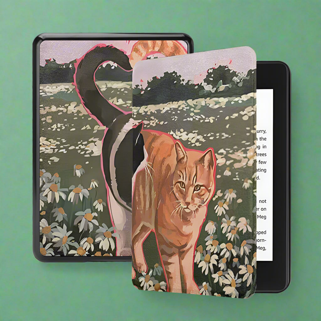 Cute Cat Silicone Kindle Case – Compatible with Paperwhite (12th, 11th, 10th Gen) and Basic (11th, 10th Gen)