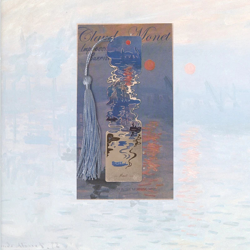 Aesthetic Floral Paintings Metal Bookmarks