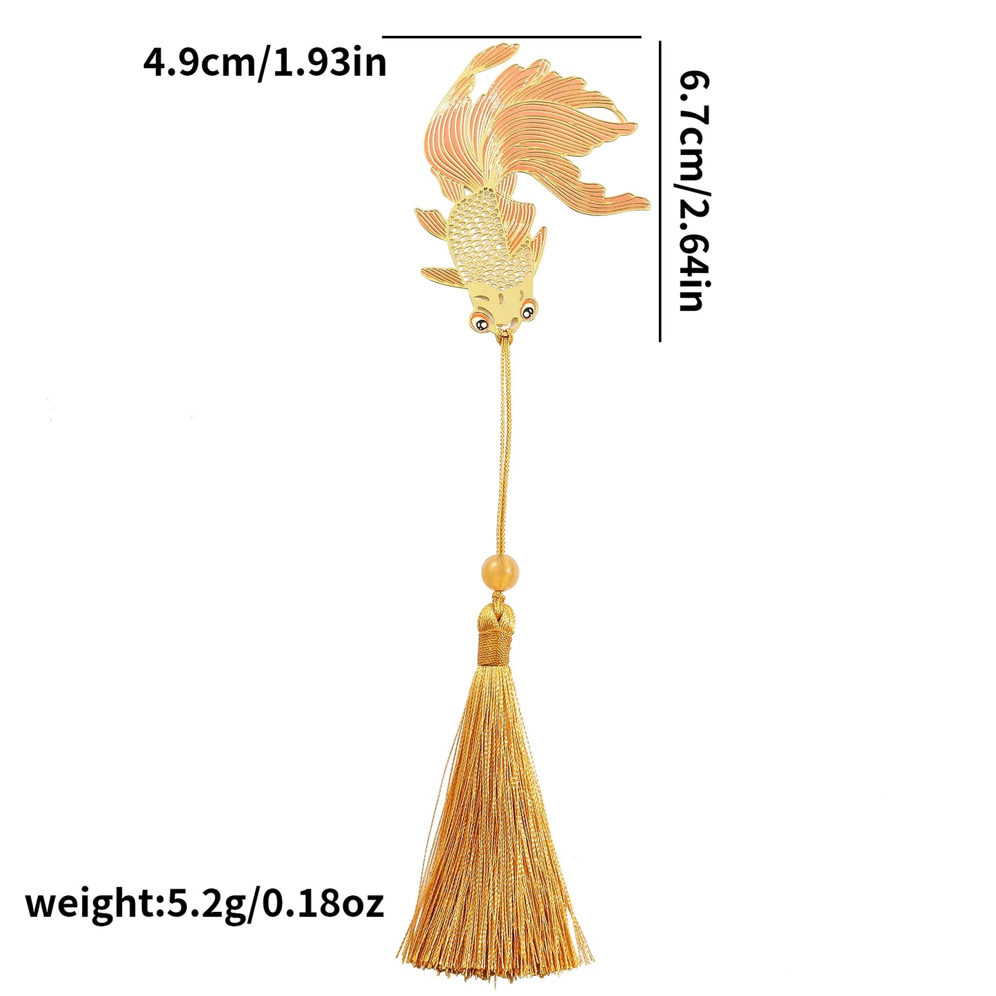 Luxury Nature-Inspired Brass Bookmarks – Delicate Designs with Tassels (Dragonfly, Clover, Koi, Flowers & More)