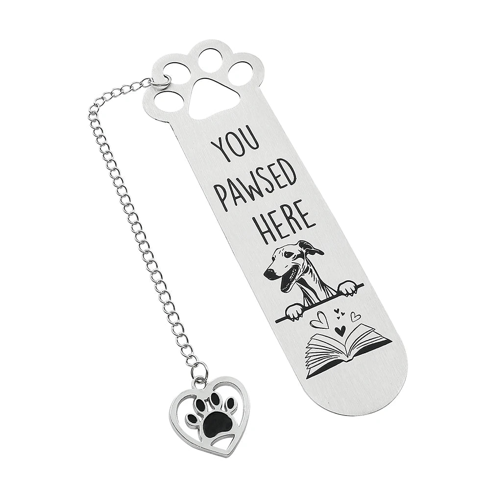 You Pawsed Here – Metal Dog Bookmark