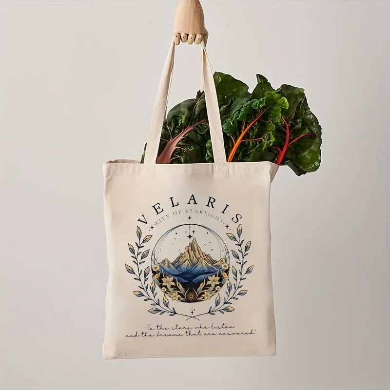 ACOTAR Velaris Tote Bag – Trendy Canvas Shoulder Bag for Everyday Carry