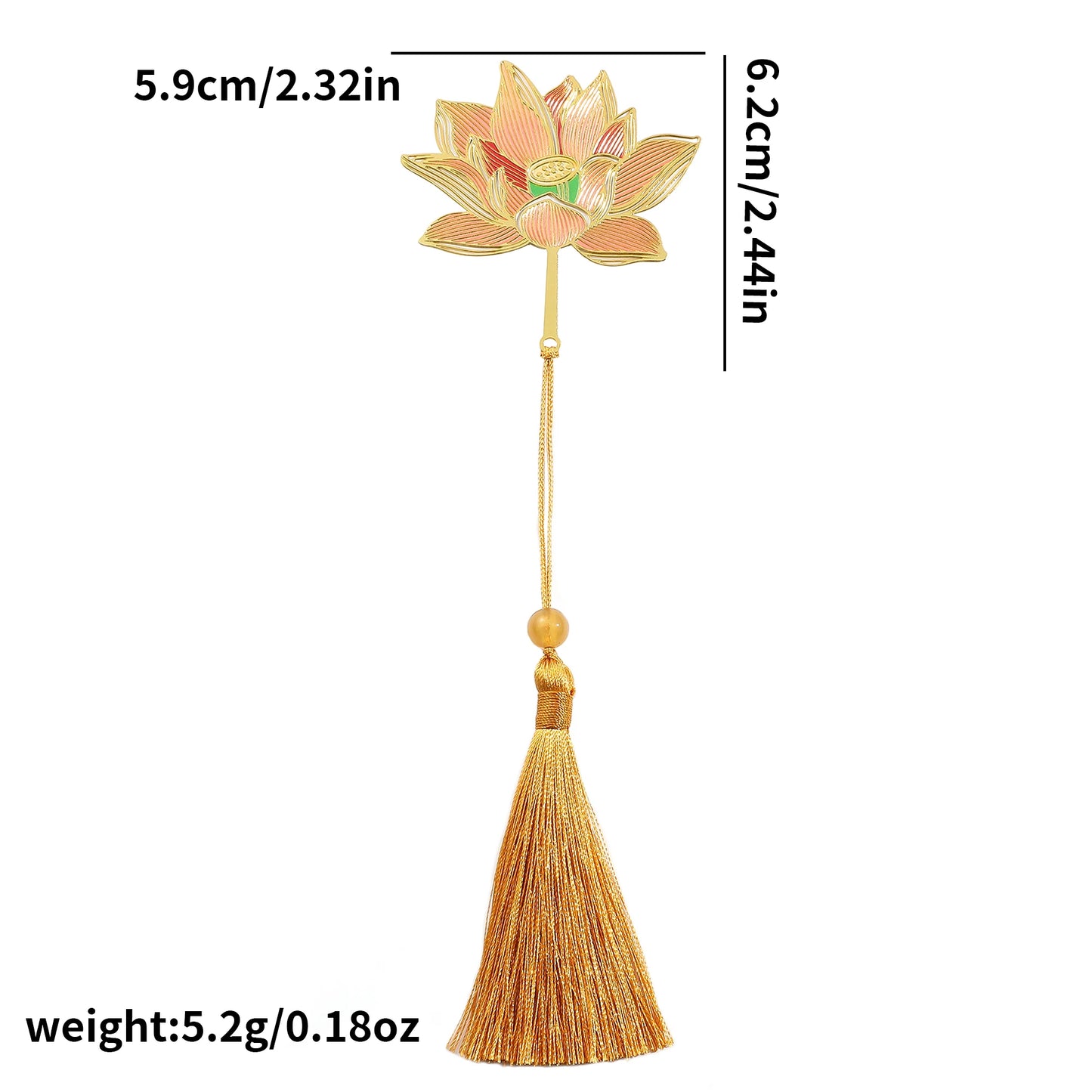 Luxury Nature-Inspired Brass Bookmarks – Delicate Designs with Tassels (Dragonfly, Clover, Koi, Flowers & More)