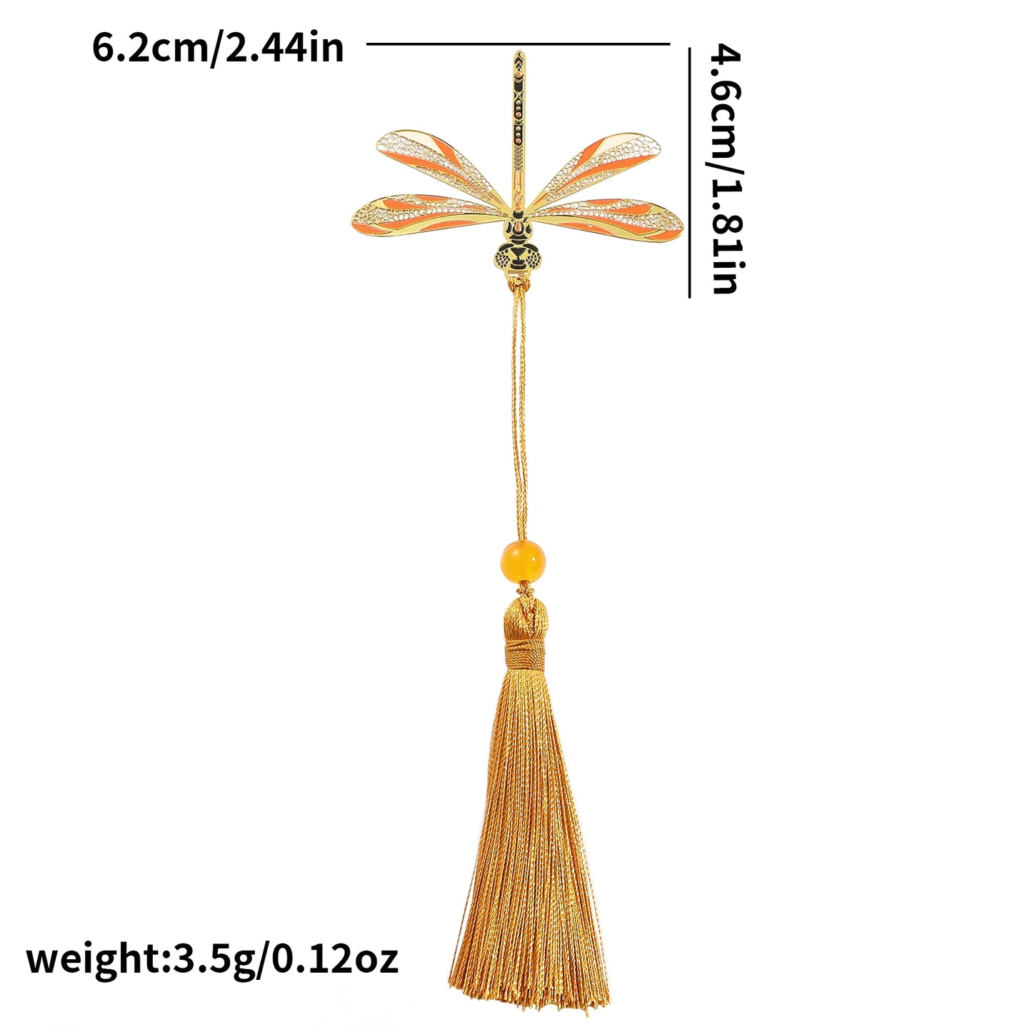 Luxury Nature-Inspired Brass Bookmarks – Delicate Designs with Tassels (Dragonfly, Clover, Koi, Flowers & More)