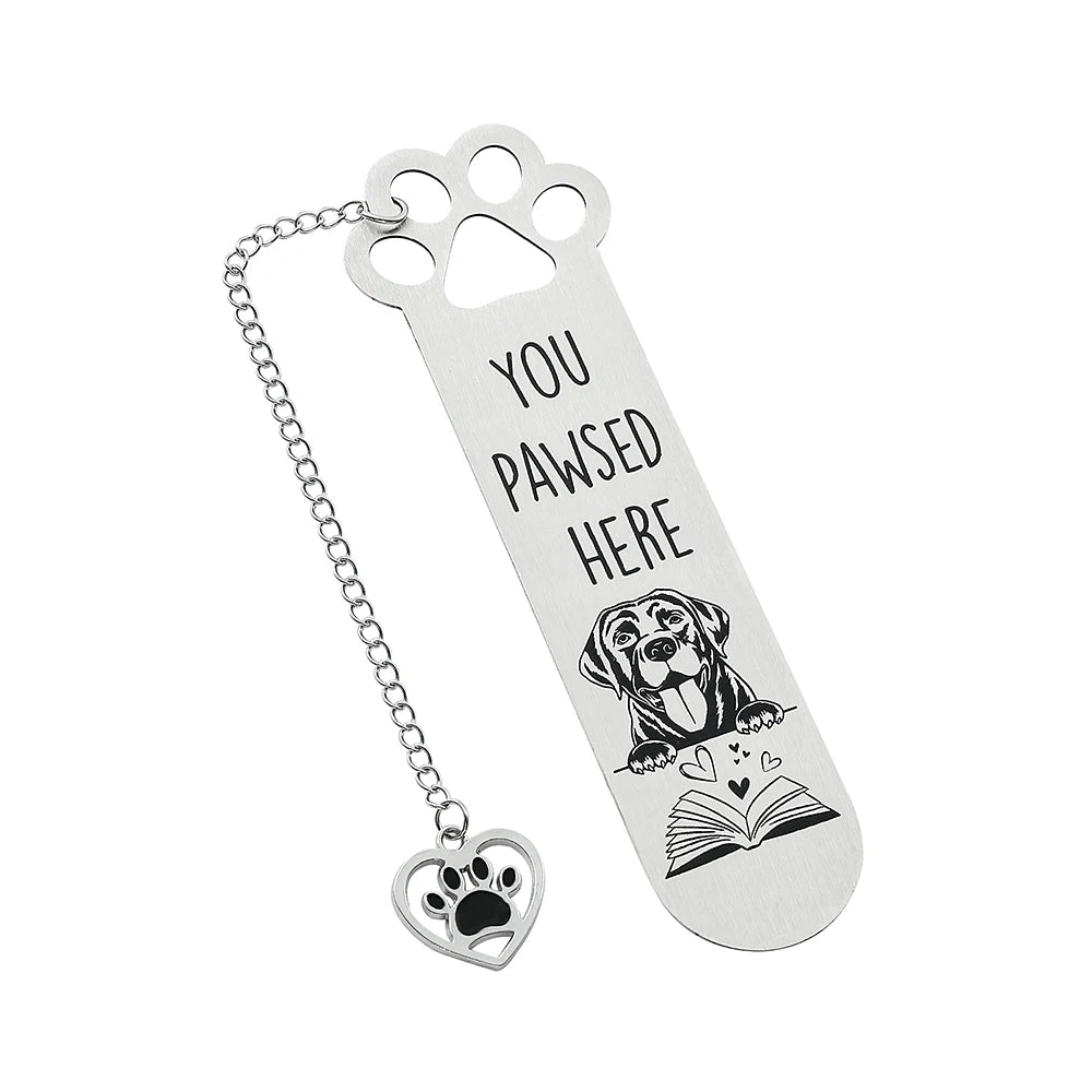 You Pawsed Here – Metal Dog Bookmark