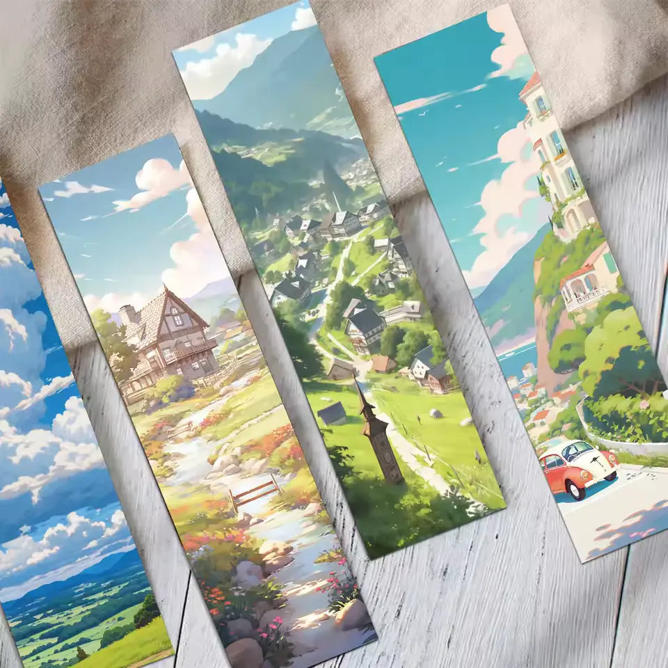Set of 30 Hayao Miyazaki Anime-Style Bookmarks – Creative Art Reading Page Markers & Student Gift Set