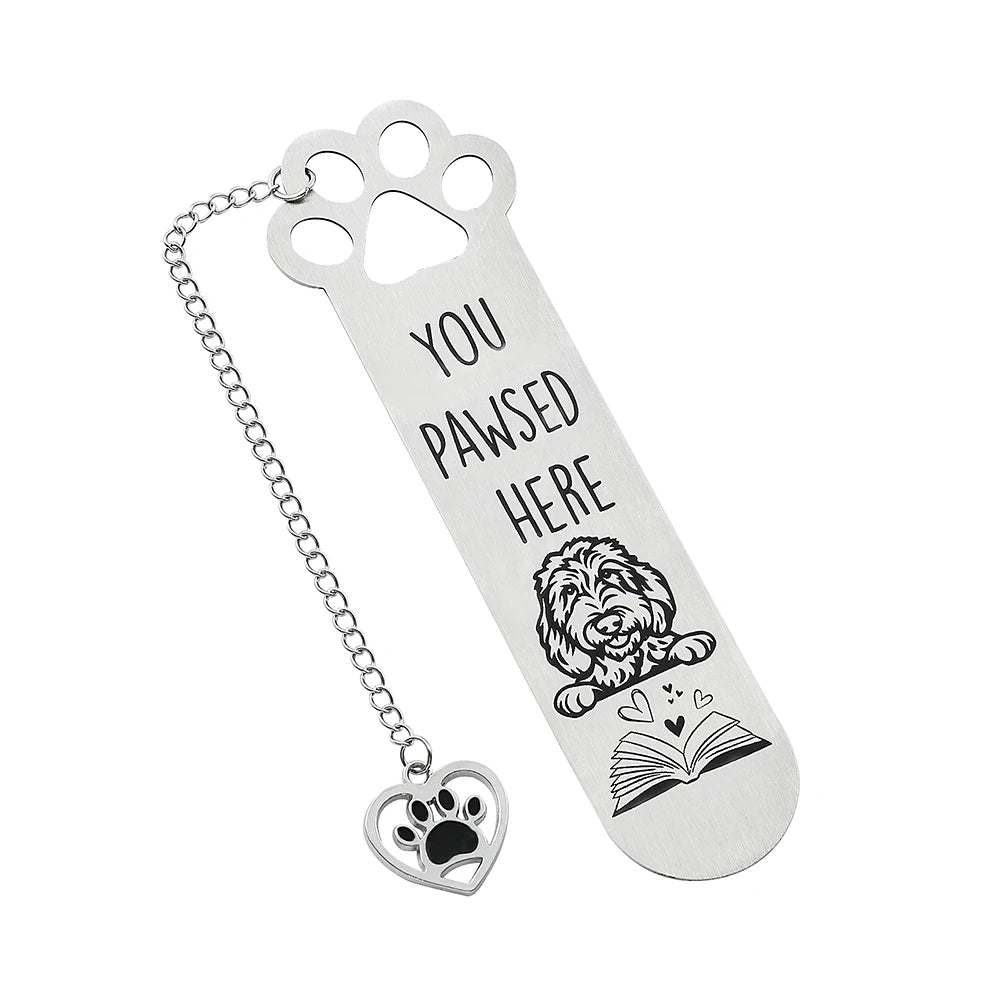 You Pawsed Here – Metal Dog Bookmark