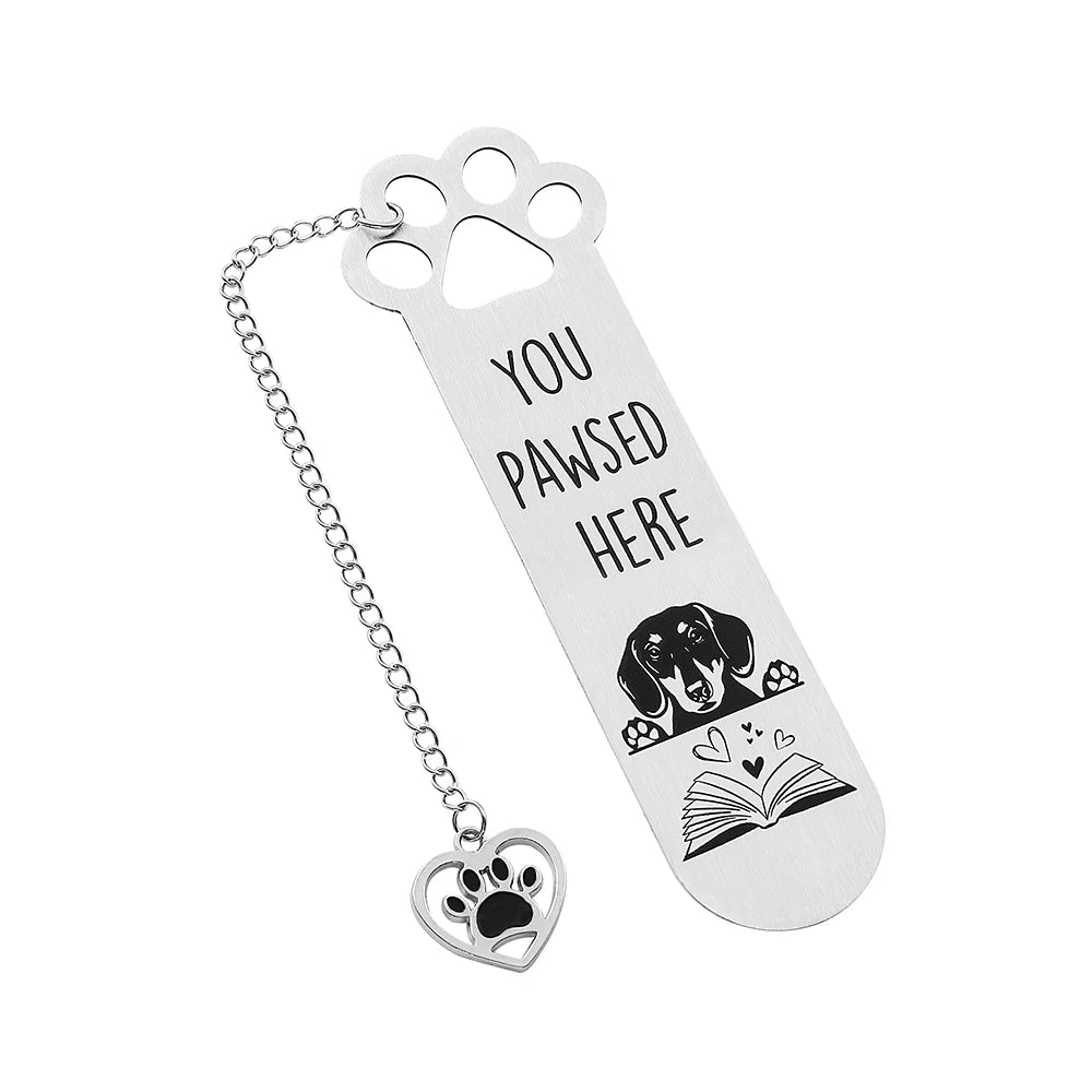 You Pawsed Here – Metal Dog Bookmark