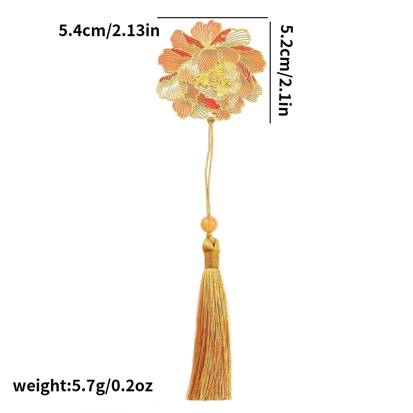 Luxury Nature-Inspired Brass Bookmarks – Delicate Designs with Tassels (Dragonfly, Clover, Koi, Flowers & More)