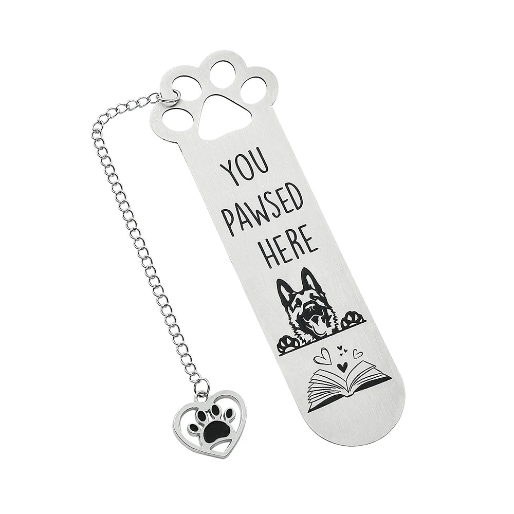 You Pawsed Here – Metal Dog Bookmark