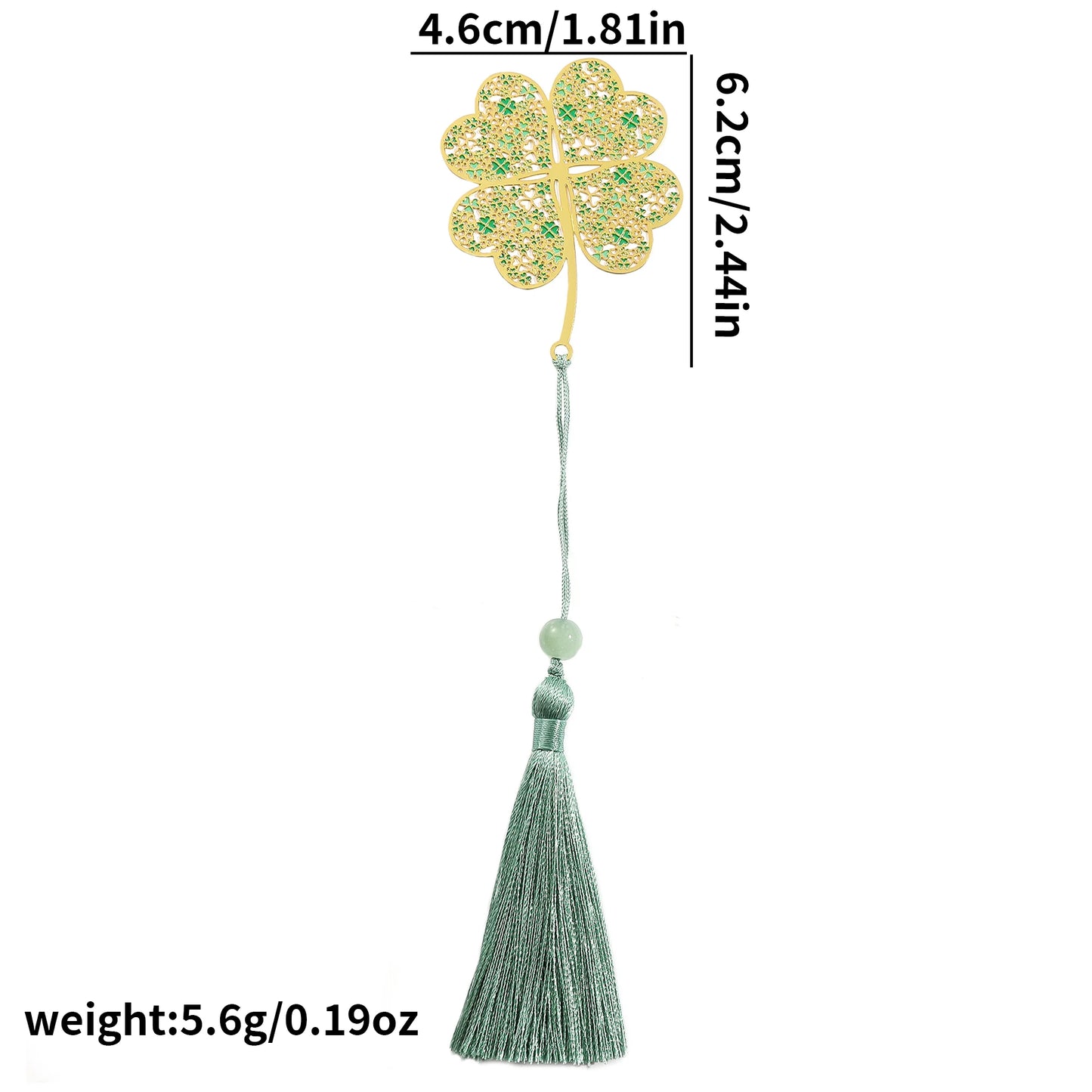 Luxury Nature-Inspired Brass Bookmarks – Delicate Designs with Tassels (Dragonfly, Clover, Koi, Flowers & More)