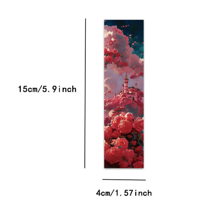 Set of 30 Fantasy Rose Castle Bookmarks – Aesthetic Page Markers for Readers, Students & Book Clubs