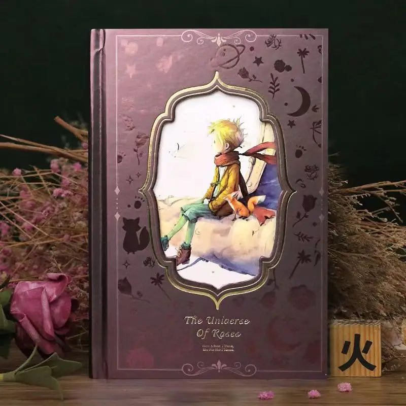 Little Prince–Inspired Hardcover Notebook – B6 Illustrated Diary with 128 Full-Colour Pages