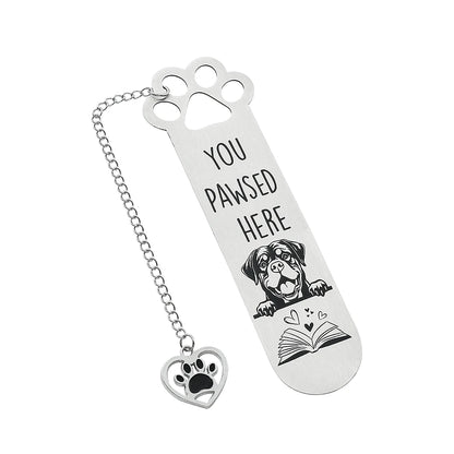 You Pawsed Here – Metal Dog Bookmark