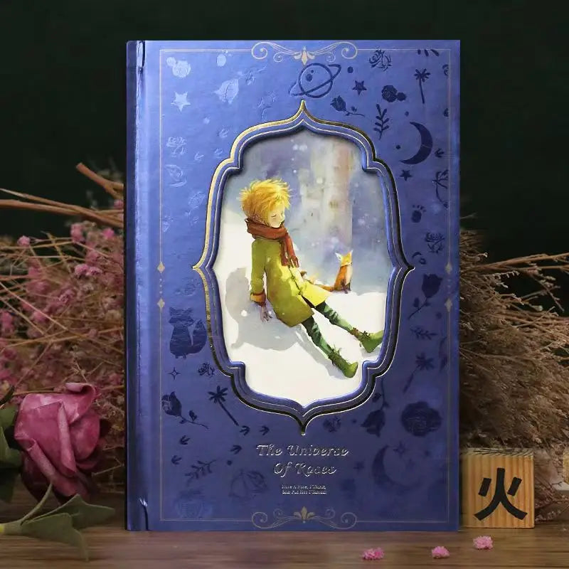 Little Prince–Inspired Hardcover Notebook – B6 Illustrated Diary with 128 Full-Colour Pages