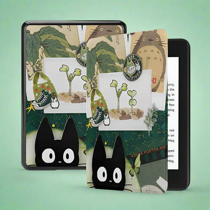 Studio Ghibli-Inspired Kindle Case – Fits Kindle Basic, Paperwhite & Oasis (7th-12th Gen) – Faux Leather