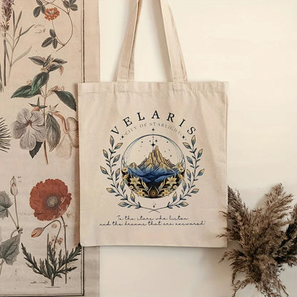 ACOTAR Velaris Tote Bag – Trendy Canvas Shoulder Bag for Everyday Carry