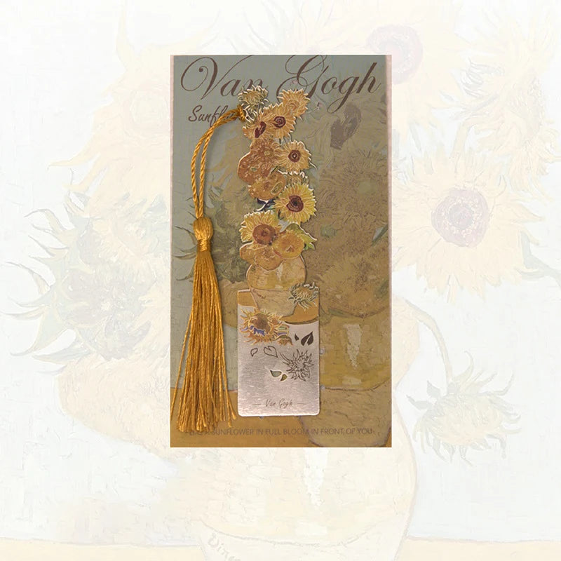 Aesthetic Floral Paintings Metal Bookmarks