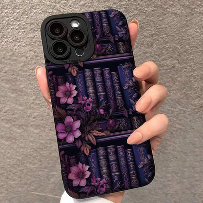 Vintage Bookcase-Style iPhone Case – For iPhone 11-16 Pro Max