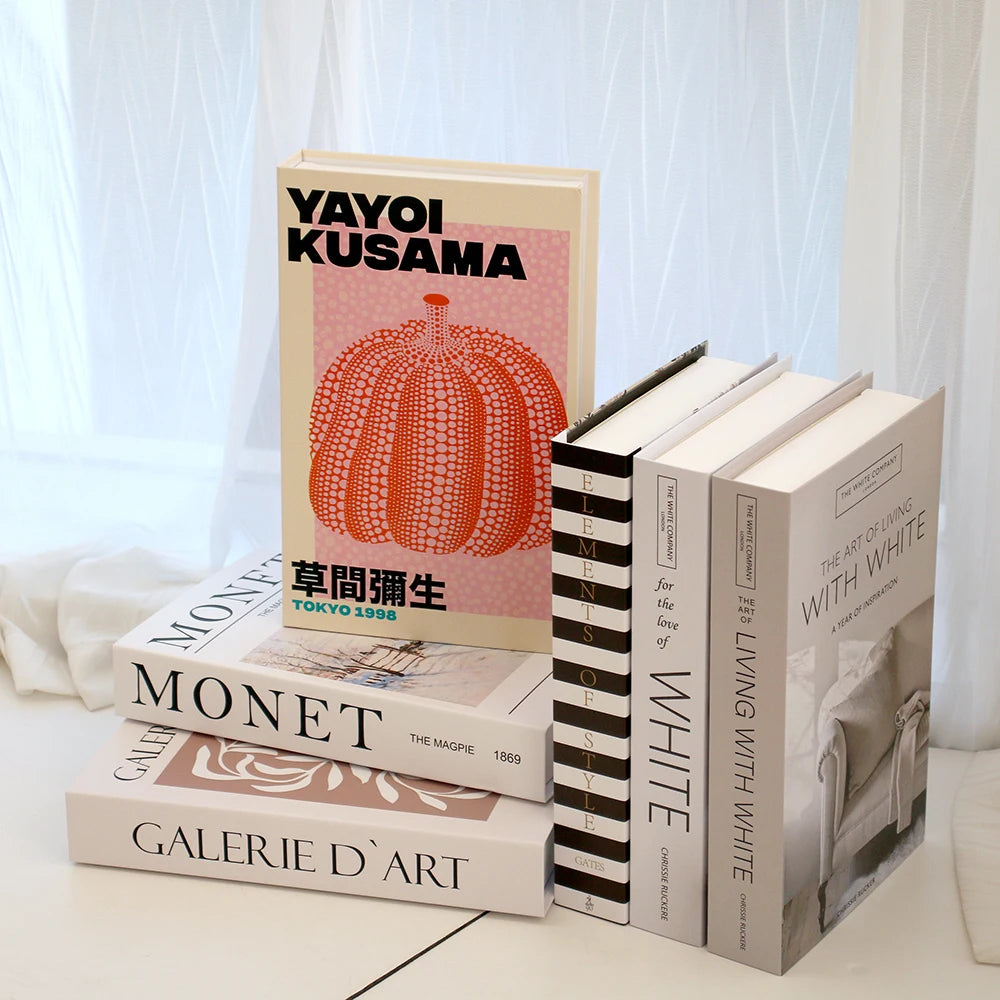 Modern Faux Book Decor – Stylish Home Ornaments for Living Rooms, Desks, and Bedrooms