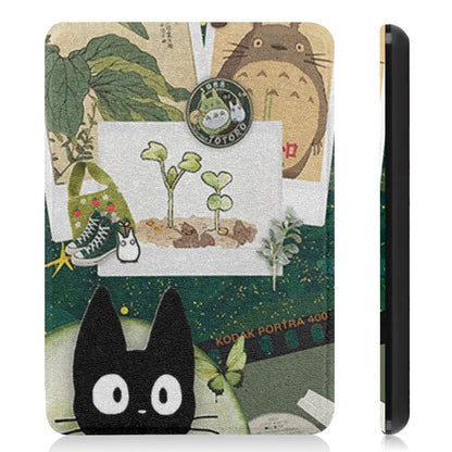 Studio Ghibli-Inspired Kindle Case – Fits Kindle Basic, Paperwhite & Oasis (7th-12th Gen) – Faux Leather