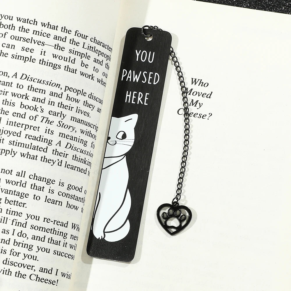 You Pawsed Here – Metal Cat Bookmark