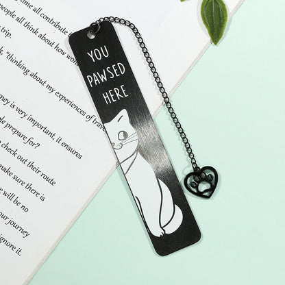 You Pawsed Here – Metal Cat Bookmark