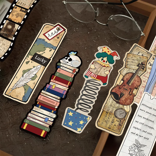 Set of 30 Vintage Academic Bookmarks – Unique Literary & Book-Themed Page Markers for Students & Book Lovers