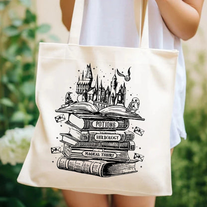 Magical Harry Potter Hogwarts Castle Tote Bag – A Charming Companion for Book Lovers and Potter Fans