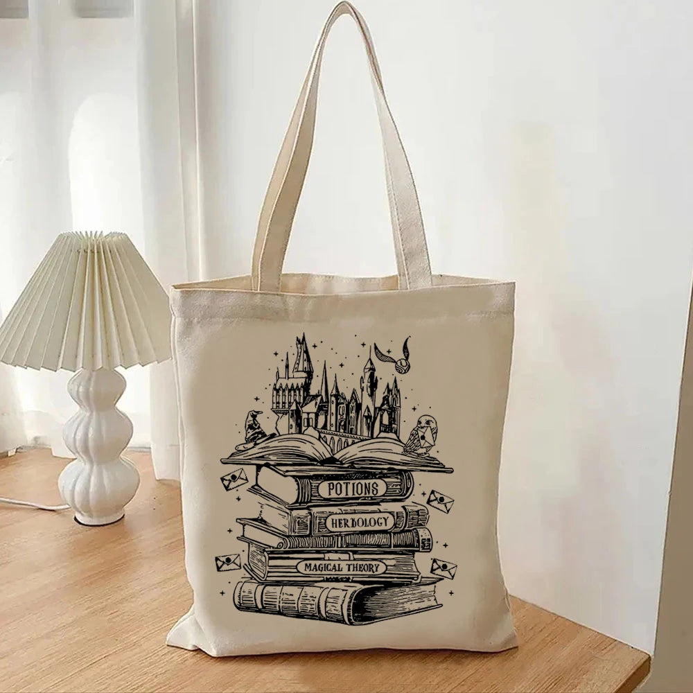 Magical Harry Potter Hogwarts Castle Tote Bag – A Charming Companion for Book Lovers and Potter Fans