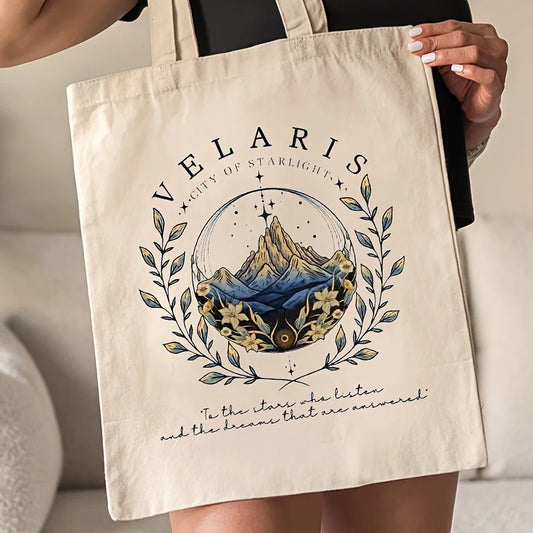 ACOTAR Velaris Tote Bag – Trendy Canvas Shoulder Bag for Everyday Carry