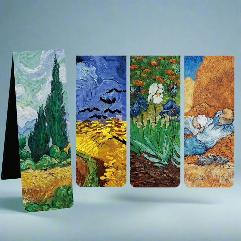 4-Pack Van Gogh Magnetic Bookmarks