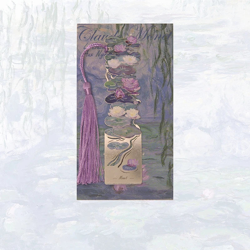 Aesthetic Floral Paintings Metal Bookmarks