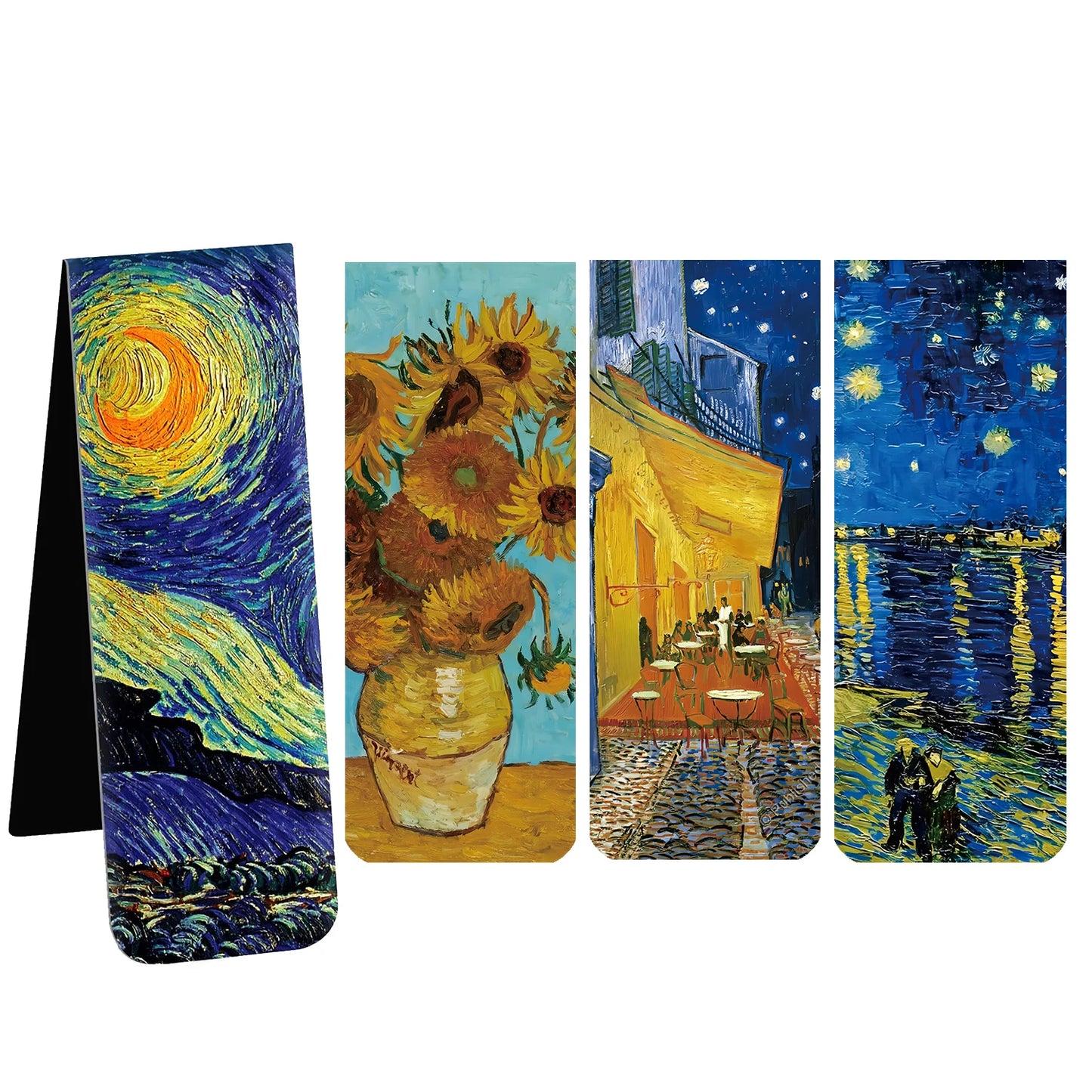 4-Pack Van Gogh Magnetic Bookmarks