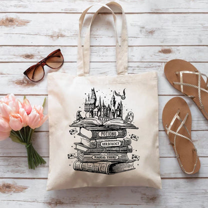 Magical Harry Potter Hogwarts Castle Tote Bag – A Charming Companion for Book Lovers and Potter Fans