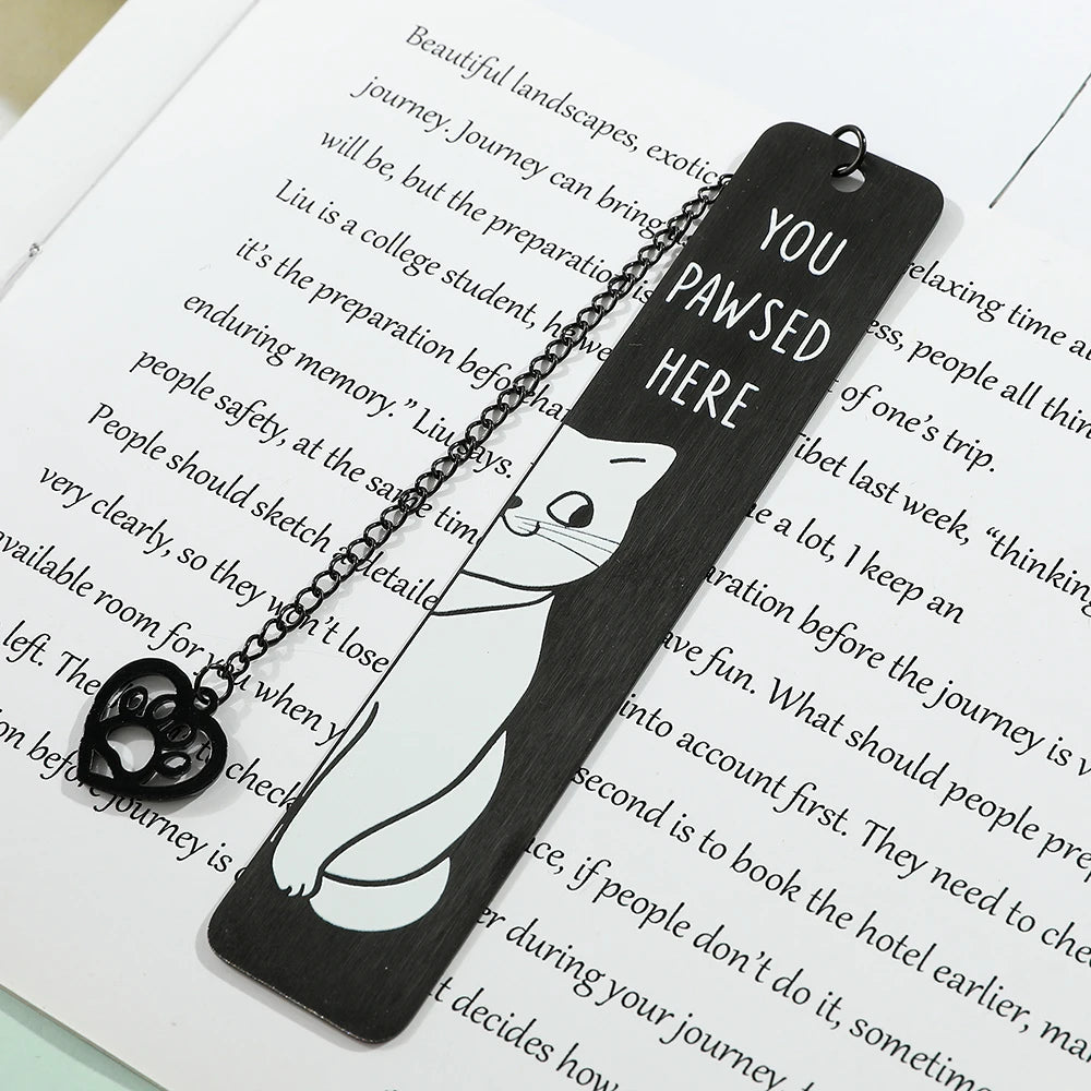 You Pawsed Here – Metal Cat Bookmark