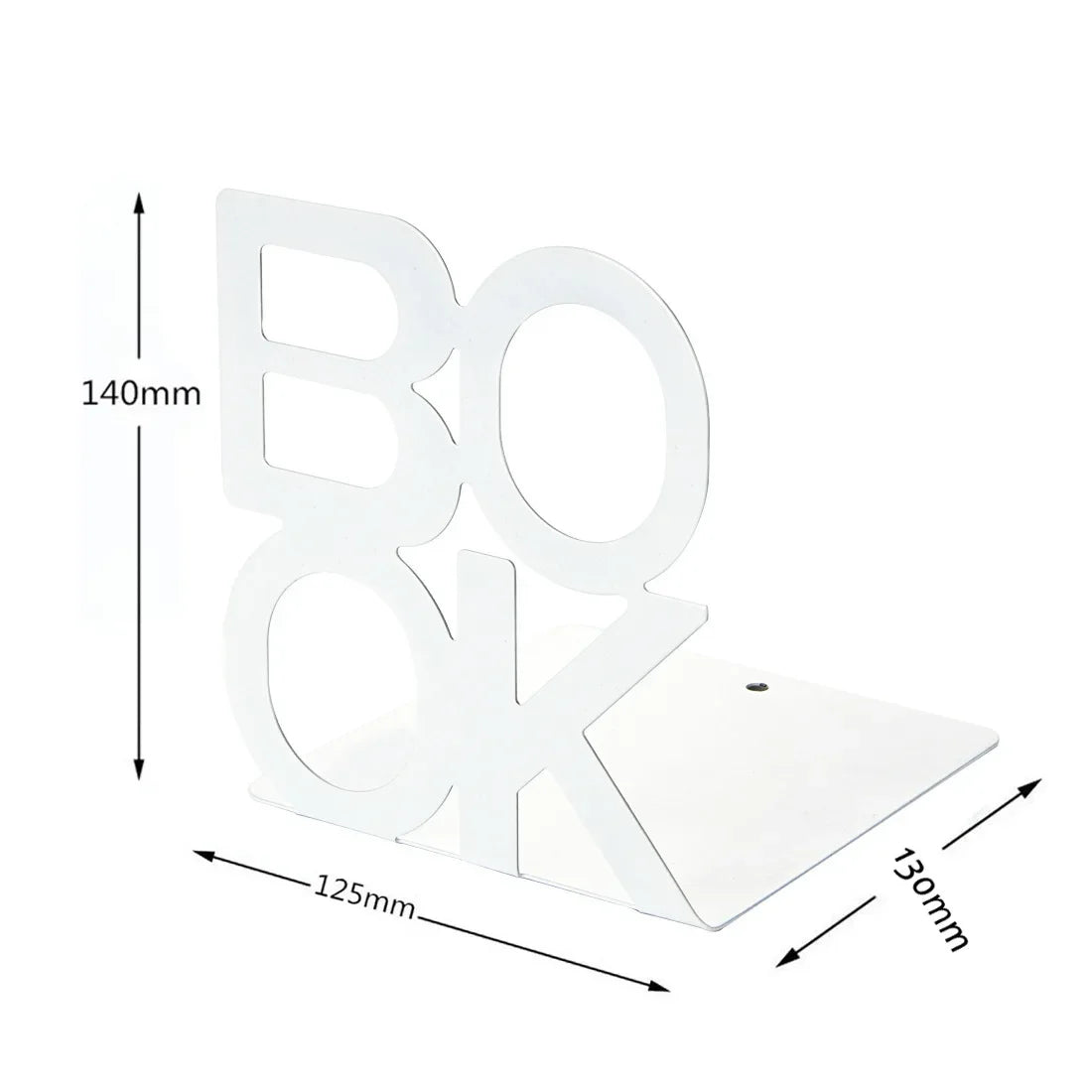 “BOOK” Iron Bookend – Stylish Decorative Shelf Holder for Readers, Home & Office