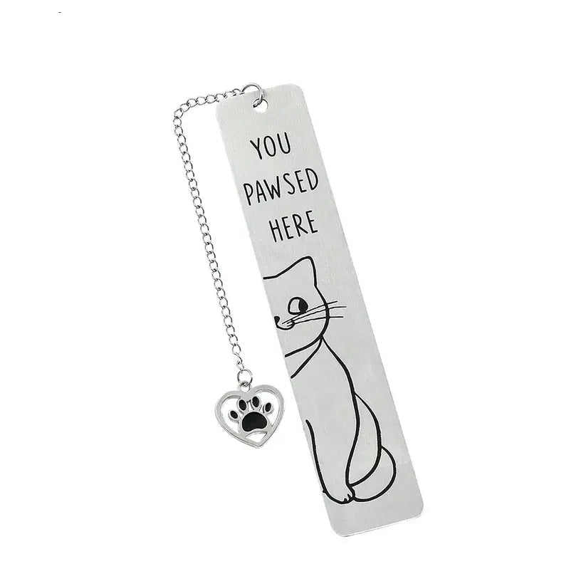 You Pawsed Here – Metal Cat Bookmark