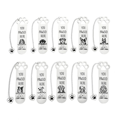 You Pawsed Here – Metal Dog Bookmark