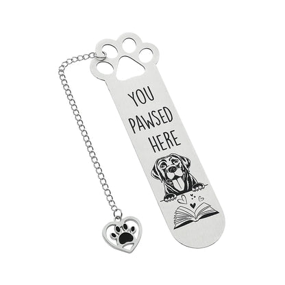 You Pawsed Here – Metal Dog Bookmark