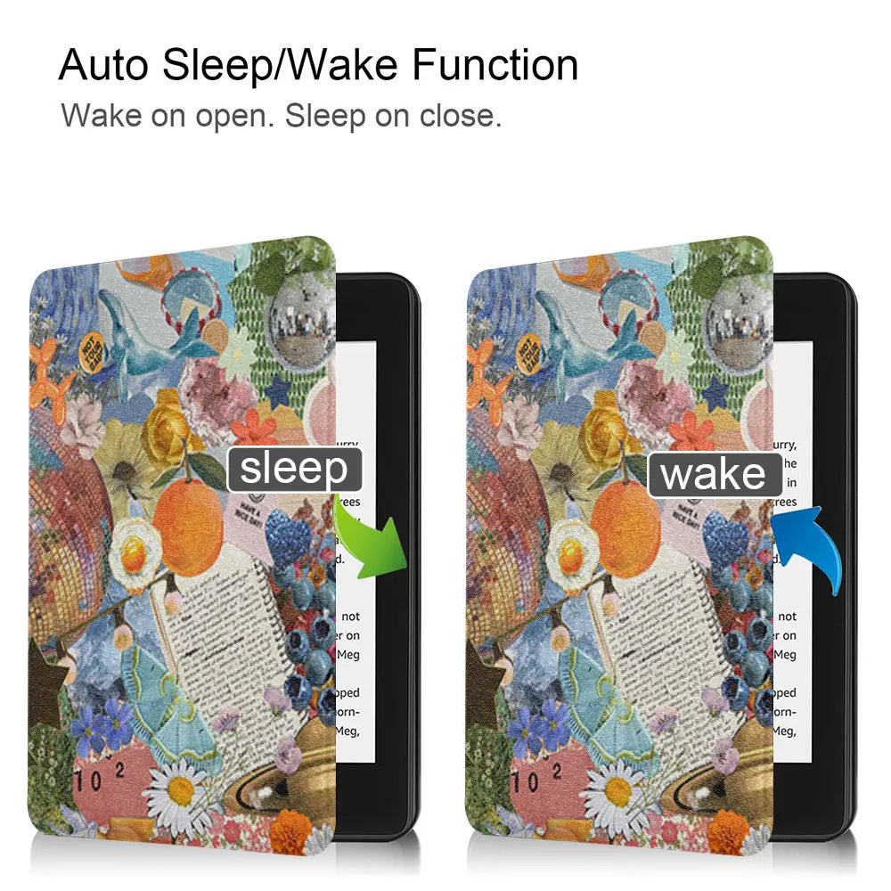 Literary Scrapbook Kindle Case – Fits Kindle Basic (10th–11th Gen), Paperwhite (10th–12th Gen) & Oasis (9th–10th Gen)