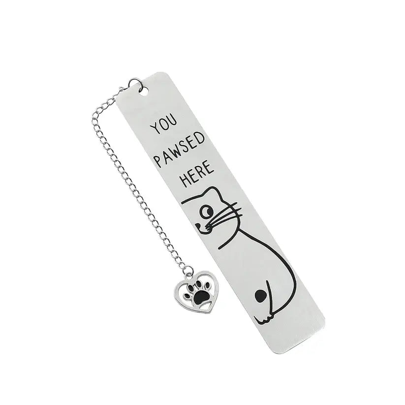 You Pawsed Here – Metal Cat Bookmark