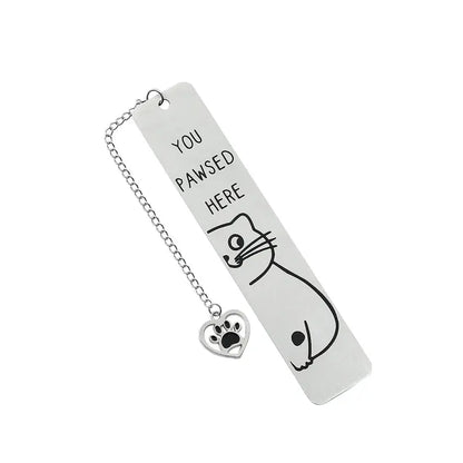 You Pawsed Here – Metal Cat Bookmark