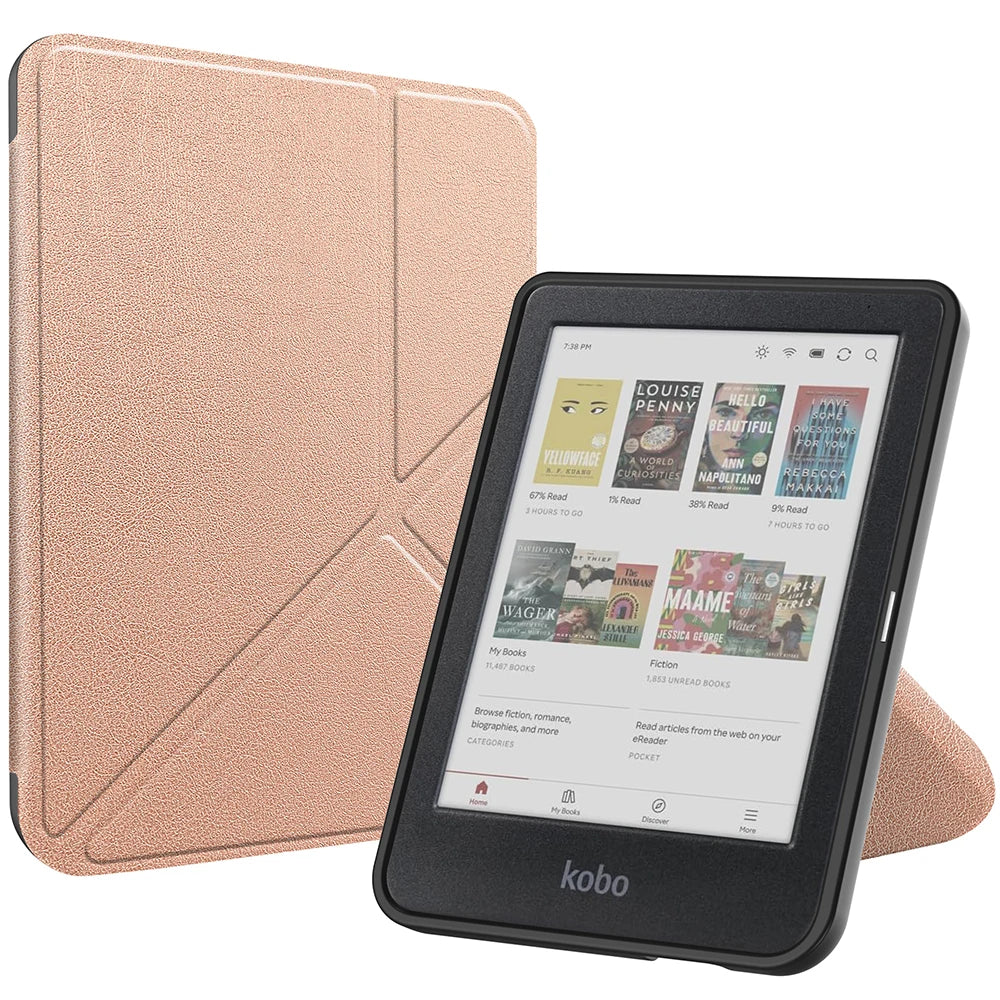 Kobo Clara Colour/BW/2E Smart Folio Case – Multi-Folding Stand, Magnetic Cover, Auto Sleep/Wake, Shockproof Protection