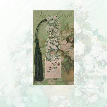 Aesthetic Floral Paintings Metal Bookmarks