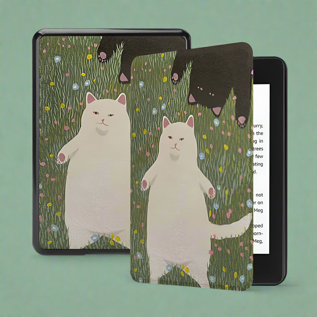 Cute Cat Silicone Kindle Case – Compatible with Paperwhite (12th, 11th, 10th, 9th Gen), Oasis 2/3, and 2024 Models