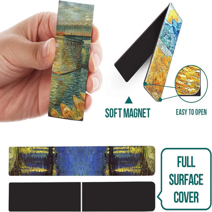 4-Pack Van Gogh Magnetic Bookmarks