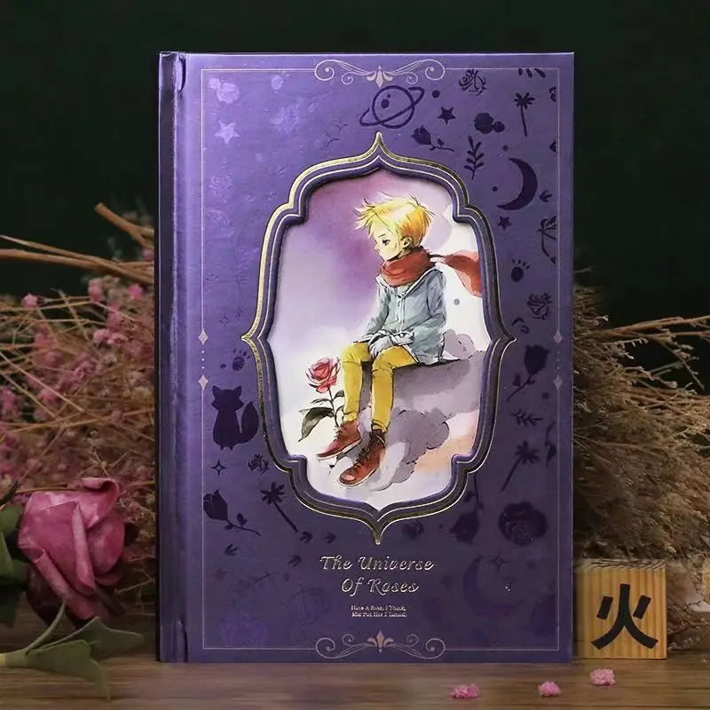 Little Prince–Inspired Hardcover Notebook – B6 Illustrated Diary with 128 Full-Colour Pages